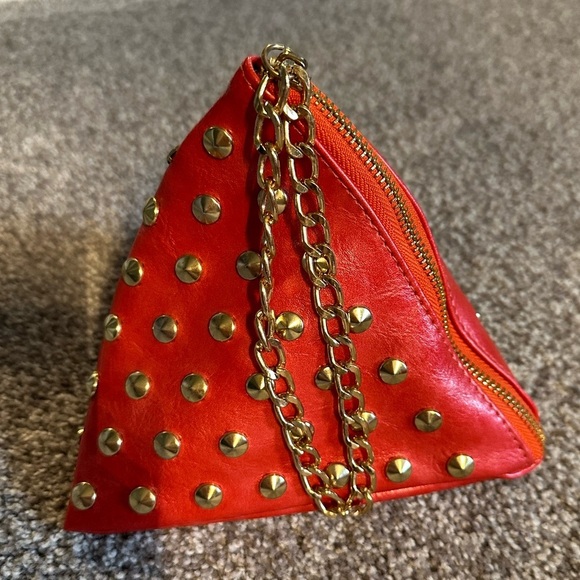 Handbags - Pyramid studded wristlet